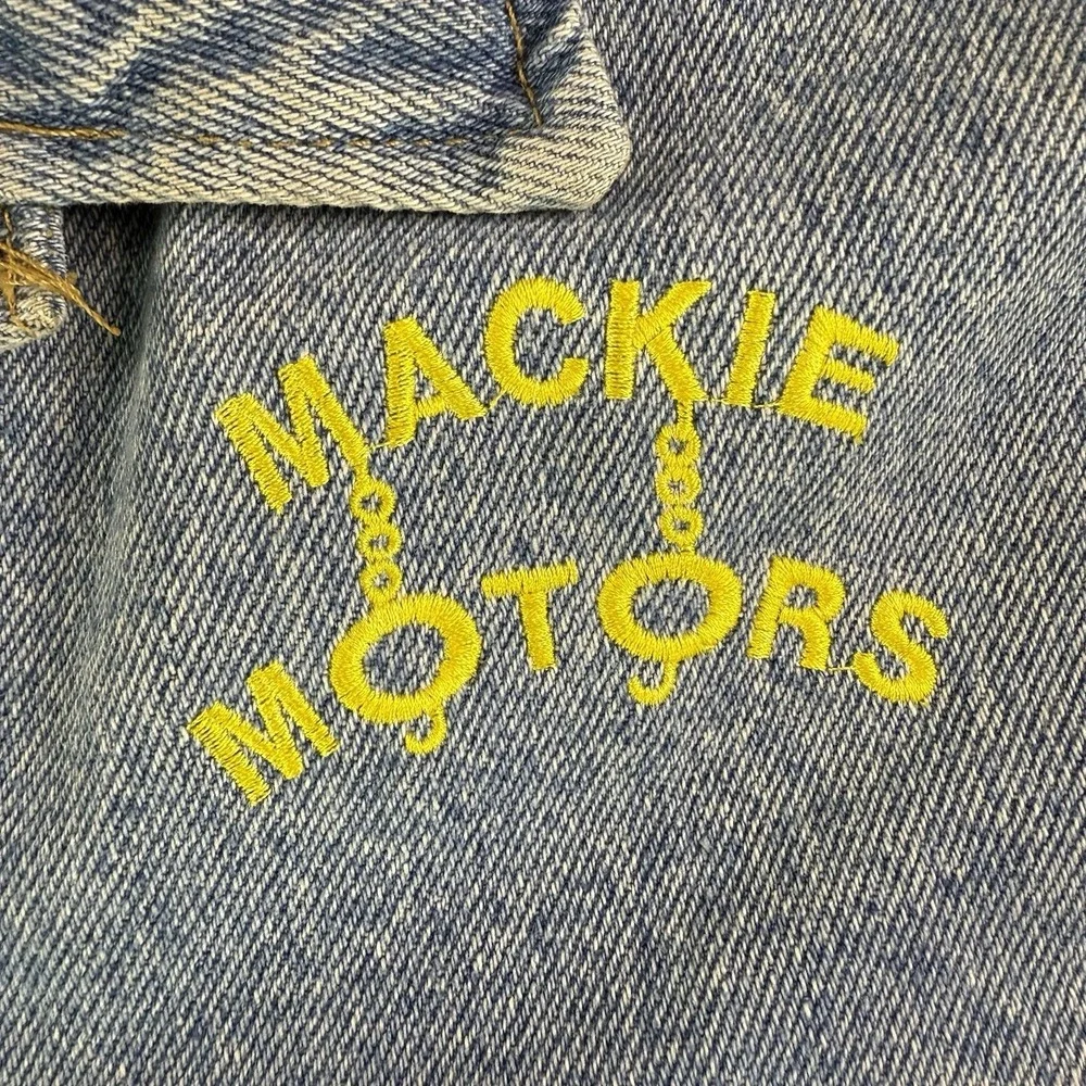 Vintage‎ 90's Lee Denim Jacket XXL USA Prism Theatrical Lighting NYC Embroidered